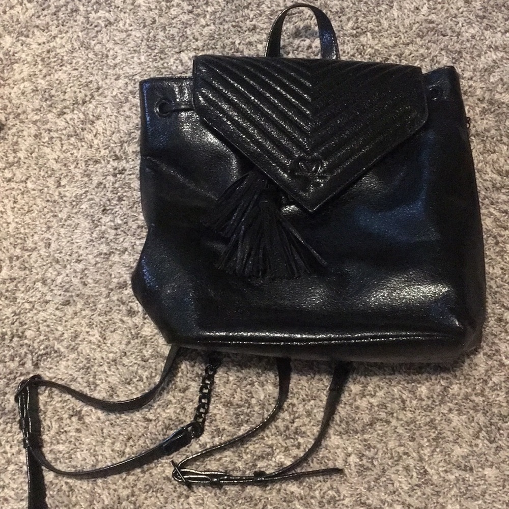 Black Victoria secret small backpack